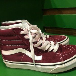 Vans Suede Canvas Cool wm's 5.5 High Top Shoes